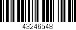 Código de barras (EAN, GTIN, SKU, ISBN): '43246548'