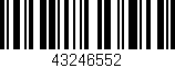 Código de barras (EAN, GTIN, SKU, ISBN): '43246552'