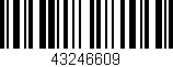 Código de barras (EAN, GTIN, SKU, ISBN): '43246609'