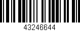 Código de barras (EAN, GTIN, SKU, ISBN): '43246644'