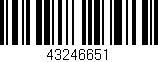 Código de barras (EAN, GTIN, SKU, ISBN): '43246651'