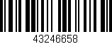 Código de barras (EAN, GTIN, SKU, ISBN): '43246658'