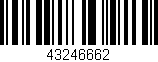 Código de barras (EAN, GTIN, SKU, ISBN): '43246662'