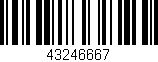 Código de barras (EAN, GTIN, SKU, ISBN): '43246667'