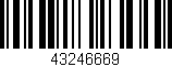 Código de barras (EAN, GTIN, SKU, ISBN): '43246669'