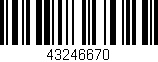 Código de barras (EAN, GTIN, SKU, ISBN): '43246670'