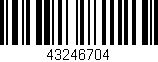 Código de barras (EAN, GTIN, SKU, ISBN): '43246704'