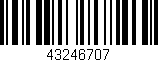 Código de barras (EAN, GTIN, SKU, ISBN): '43246707'