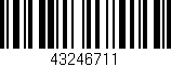 Código de barras (EAN, GTIN, SKU, ISBN): '43246711'