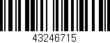Código de barras (EAN, GTIN, SKU, ISBN): '43246715'