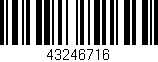 Código de barras (EAN, GTIN, SKU, ISBN): '43246716'