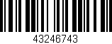Código de barras (EAN, GTIN, SKU, ISBN): '43246743'