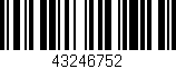 Código de barras (EAN, GTIN, SKU, ISBN): '43246752'