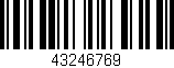 Código de barras (EAN, GTIN, SKU, ISBN): '43246769'