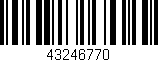 Código de barras (EAN, GTIN, SKU, ISBN): '43246770'