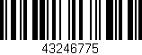 Código de barras (EAN, GTIN, SKU, ISBN): '43246775'
