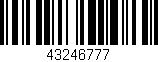 Código de barras (EAN, GTIN, SKU, ISBN): '43246777'