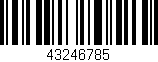 Código de barras (EAN, GTIN, SKU, ISBN): '43246785'