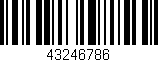Código de barras (EAN, GTIN, SKU, ISBN): '43246786'