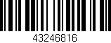 Código de barras (EAN, GTIN, SKU, ISBN): '43246816'