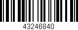 Código de barras (EAN, GTIN, SKU, ISBN): '43246840'