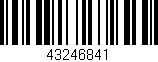 Código de barras (EAN, GTIN, SKU, ISBN): '43246841'
