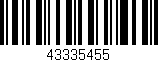 Código de barras (EAN, GTIN, SKU, ISBN): '43335455'