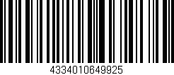 Código de barras (EAN, GTIN, SKU, ISBN): '4334010649925'