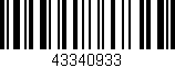 Código de barras (EAN, GTIN, SKU, ISBN): '43340933'