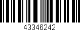 Código de barras (EAN, GTIN, SKU, ISBN): '43346242'
