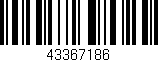 Código de barras (EAN, GTIN, SKU, ISBN): '43367186'