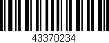 Código de barras (EAN, GTIN, SKU, ISBN): '43370234'