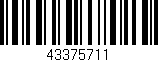 Código de barras (EAN, GTIN, SKU, ISBN): '43375711'
