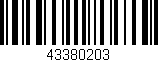 Código de barras (EAN, GTIN, SKU, ISBN): '43380203'