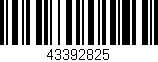 Código de barras (EAN, GTIN, SKU, ISBN): '43392825'