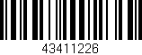 Código de barras (EAN, GTIN, SKU, ISBN): '43411226'