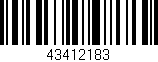 Código de barras (EAN, GTIN, SKU, ISBN): '43412183'
