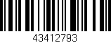 Código de barras (EAN, GTIN, SKU, ISBN): '43412793'