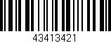 Código de barras (EAN, GTIN, SKU, ISBN): '43413421'