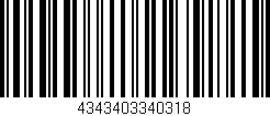 Código de barras (EAN, GTIN, SKU, ISBN): '4343403340318'