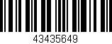 Código de barras (EAN, GTIN, SKU, ISBN): '43435649'