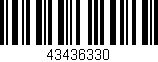 Código de barras (EAN, GTIN, SKU, ISBN): '43436330'