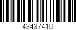 Código de barras (EAN, GTIN, SKU, ISBN): '43437410'