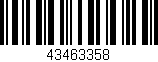 Código de barras (EAN, GTIN, SKU, ISBN): '43463358'