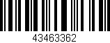 Código de barras (EAN, GTIN, SKU, ISBN): '43463362'