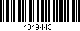 Código de barras (EAN, GTIN, SKU, ISBN): '43494431'