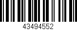 Código de barras (EAN, GTIN, SKU, ISBN): '43494552'
