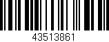 Código de barras (EAN, GTIN, SKU, ISBN): '43513861'