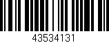 Código de barras (EAN, GTIN, SKU, ISBN): '43534131'