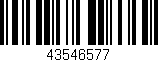 Código de barras (EAN, GTIN, SKU, ISBN): '43546577'